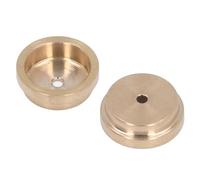 Xiuganpo Lot de 2 Convertisseurs de Pile MR9 en Laiton avec Design Compact pour Appareil Photo à Film, Compatible avec Les Piles Bouton Zinc-air LR44 1,4 V