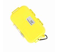 Xiuganpo Mallette de Rangement étanche Antichoc de Survie en Plein Air, Boîte de Transport Hermétique pour Outils/téléphone, ABS Léger/Acier Inoxydable (Yellow)