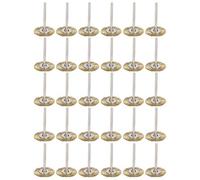 Xiuganpo Mini Jeu de Roues à Brosse pour L'élimination de la Rouille de | Roues à Fil Plat de 1 Pouce de Diamètre Extérieur, Trou D'arbre de 3mm, Adaptées aux Outils Rotatifs, pour le Nettoyage des