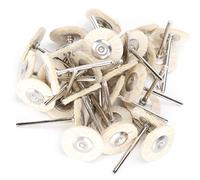 Xiuganpo Mini Jeu de Roues à Brosse pour L'élimination de la Rouille de | Roues à Fil Plat de 1 Pouce de Diamètre Extérieur, Trou D'arbre de 3mm, Adaptées aux Outils Rotatifs, pour le Nettoyage des
