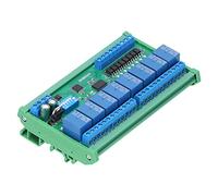 Xiuganpo Module de Relais de Boîte à Rails, Carte de Commande Compacte à 8 Entrées et 8 Sorties pour Systèmes D'automatisation, Dispositif 12 V, Installation Facile