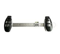 Xiuganpo Outil de Suspension de Tableau 3 en 1, 18,9 X 5,31 X 2,17 Pouces, Support de Clou Magnétique Robuste avec 20 Clous à Tête Plate, Support de Clou Magnétique Réglable avec Règle de (BLACK)
