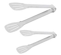 Xiuganpo Pinces de Cuisine en Acier Inoxydable 9,3/11,4 Pouces, Poignée Ergonomique Anti-Chaleur, Résistantes à la Chaleur, Lavables au Lave-vaisselle, Pinces de Cuisson pour Steak, Salade, Pain,