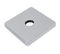 Xiuganpo Plaque de Recouvrement de Bras de Douche Carrée Extra Large, Bride Décorative en Acier Inoxydable pour Mur de Salle de Bain, Dissimulation de la Plomberie Antirouille, Garniture Moderne