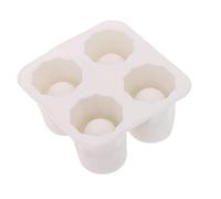 Xiuganpo Plateau à Glaçons Cylindrique pour Gobelets de 20, 30 et 40 Oz, Moules à Glace en Silicone à Lente avec Couvercle, Machine à Glaçons à Dégagement Facile pour Cocktail, Moule pour Jardinière