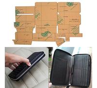 Xiuganpo Pochoir de Portefeuille en Acrylique, Moule de Coupe Transparent | Outil de modèle de portefeuille de bricolage de précision, avec Guide de fermeture éclair pour la fabrication de sacs à