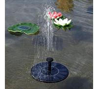 Xiuganpo Pompe de Fontaine Solaire d'extérieur, Pompe à Eau Solaire Flottante 4,5 V 3 W avec Capteur de Lumière Automatique et Moniteur de Niveau d'Eau pour Bain 'oiseaux, Décoration 'étang de