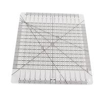Xiuganpo Règle de Quilting Acrylique avec Ligne de Grille Noire, Outil de | Règle de couture de précision avec échelle précise, outil artisanal Durable pour le travail d\'aiguille, planche à découper