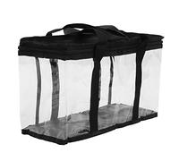 Xiuganpo Sac de Rangement D'Outils en PVC Imperméable, Organisateur Transparent à Fermeture éclair de Grande capacité pour L'entretien, Sac de Voyage pour Outils et Cosmétiques Matériau: PVC (S)