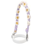 Xiuganpo Sangle de Poignée de Bouteille D'eau Tissée Bohème avec un Joli Motif Floral pour la Randonnée et le Camping 1 unité (PURPLE)