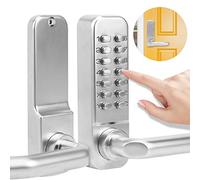 Xiuganpo Serrure de Porte Mécanique sans ntrée de Mot de Passe Numérique avec Construction en Alliage de Zinc, pour Portes de Location de Bureaux Intérieurs