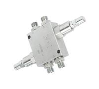 Xiuganpo Soupape de Coussin de Décharge Hydraulique, Soupape de Décharge Double Voie de 1/4 Pouces avec un Fonctionnement Plus Fluide et Précis, Tampon de Mini-excavatrice Robuste