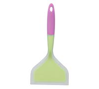Xiuganpo Spatule en Silicone, Pelle à Crêpes à Large Bouche pour Ustensiles de Cuisine Antiadhésifs, avec Trou de Suspension de Poignée Ergonomique (tête de pelle verte)