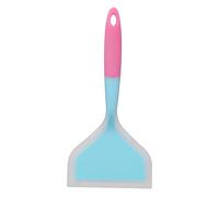 Xiuganpo Spatule en Silicone, Pelle à Crêpes à Large Bouche pour Ustensiles de Cuisine Antiadhésifs, avec Trou de Suspension de Poignée Ergonomique (tête de pelle bleue)