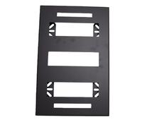 Xiuganpo Support de Montage de Boîte à Outils en Fonte, Plaque de Montage Demi-largeur en Métal Robuste pour Système Klein , avec Finition Enduite de Poudre Noire, Base de Mural