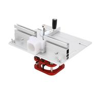 Xiuganpo Système de Levage de Table de Routeur de 51 Mm, Kit de Levage Manuel pour Gravure, Rainurage, Chanfreinage, Base de en Alliage d'aluminium avec Course de 2 Pouces, Ajustement Universel