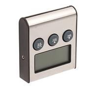 Xiuganpo Thermomètre de Cuisson Numérique, Thermomètre de Barbecue à Minuterie Programmable à Double Fonction, à Viande avec Plage de 32 F à 482 F, Grande Sonde à écran LCD rétroéclairé pour Four,