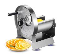 Xiuganpo Trancheuse à Légumes Manuelle Commerciale, Machine de en Acier Inoxydable D'épaisseur Réglable de 0,2 à 10 Mm pour Trancher les Fruits, Citron, Pomme de Terre, Oignon, Tomate