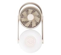 Xiuganpo Ventilateur de Table, Batterie 10000mAh, Oscillation 110 Degrés, | Souffleur de bureau Portable en plastique ABS, veilleuse LED chaude à 3 vitesses, chargement USB-C, montable au mur, pour