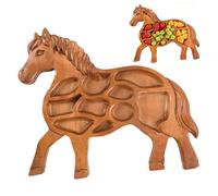Xiuganpo Wooden Charcuterie Board in Horse Shape for Festive Gatherings