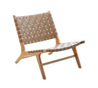XIUsheUA Chaise Pliante en Rotin Tressé Chaises Fauteuil Meubles | Canapé pliant inclinable tissé en rotin, en bois massif, for loisirs, balcon, corde tissée, rétro, simple, paresseux(Chair C)