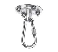 XIUsheUA Crochet Plafond Support de Suspension en Acier Inoxydable 304, Crochet Plafond for hamac, Cintre d'ancrage for entraînement Gymnastique, Kit Suspension aérienne, Fixe pour Salle de Gym, Yoga