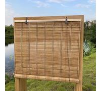 XIUXIU Stores à Rouleau en Bambou pour fenêtre - Stores enroulables pour Maison, intérieur et extérieur, terrasse, A 81,3 x 122 cm (l x H)