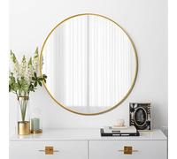 xixi-home Miroir Mural 70cm Miroir Rond de Salle de Bains Adapté à la Salle de Bain, au Dressing, au Salon, à la Chambre à Coucher, à la Porte d'entrée,Or