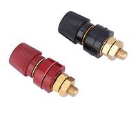 Xixian 200A Laiton Borne de Liaison Filetage M8 Bloc de Jonction pour | Pilier en laiton robuste, boîtier en plastique industriel, amplificateur, alimentation, équipement de test, connexion de