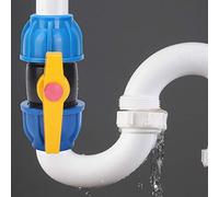 Xixian 32mm PE Quick Ball Valve pour PPR PVC Water Pipe Fittings Adapter | Sans additifs de métaux lourds, débit d\'eau potable sûr, PPR, PE, raccord de tuyau en PVC, vanne adaptatrice facile à
