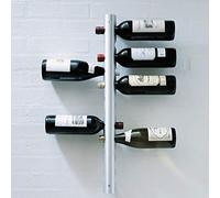 Xixian Râtelier à Vin Mural en Acier Inoxydable, Porte-Bouteilles 12 pour | Design élégant en métal mat, s\'adapte aux bouteilles standard, idéal pour les armoires de cuisine, les à la maison,