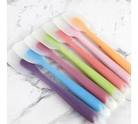 Xixian Spatule en Silicone - Grattoir de Cuisson Translucide Résistant à la Chaleur pour le Glaçage, le Mélange et l'étalement (Violet)