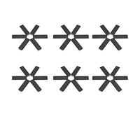 Xixian Tapis de Dessous de Plat Pliable pour Pot Chaud, ABS Résistant à la Chaleur pour Table Cuisine, Support Casserole Creux Antidérapant, Coussin Vaisselle Facile à Nettoyer 6 Pièces