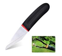 XiXiRan Couteau de Greffage en Acier Inoxydable pour Jardin, Pépinière, Cueillette et Pique-Nique - Noir