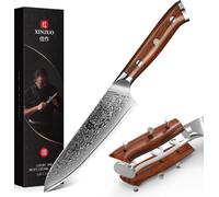XIZNUO 13,3cm couteau universel acier damassé manche bois de rose