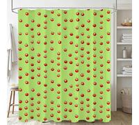 Xjaopfei Rideau Douche Vert 120x200cm Rideau de Douche Simple Shower Curtain-Impression Polyester Tissu-avec œillets et 12 Crochets-Tissu Lavable en Machine-Imperméable-pour Salle de Bain-Hôtel J-184