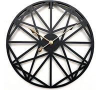 XJBTBA Horloge Murale Squelette en métal silencieuse, horloges pour Salon, Bar, Horloge Murale Suspendue à Piles sans tic-tac pour la Maison, la Cuisine, Le café, l'hôtel, Le Bureau, 45 cm