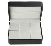 Xjdzineq Étui de rangement élégant en cuir synthétique pour boutons de manchette - Pour les voyageurs