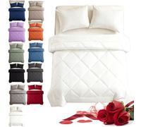 XJQ Couette Easy Sleep 2 en 1 sans Housse (White,200 * 200cm) | Microfibre Douce Et Respirante,Légère Et Adaptée à Toutes Les Saisons,Lavable en Machine Pour une Literie Fraîche et Propre