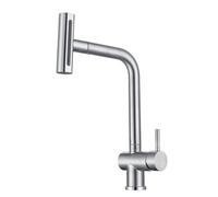 XJTNLB Robinet de Cuisine Tactile Cascade Brossé | Robinet Cascade et Extractible pour Evier de Cuisine Mitigeur Cuisine Douchette 4 Modes en Acier Inoxydable