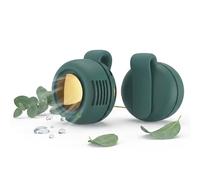 XKrmp 2026 Portable Clip On Fan for Shirt & Waist, 360° Rotatable Mini Bladeless Fan, 3-Speed Quiet Wearable Personal Fan, USB-C Rechargeable Small Cooling Cyclone for Outdoor, Travel (Green)