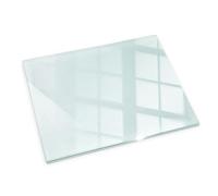 XL Durable Plaque de Verre pour Cheminée 120x80 Revêtement de Sol Plancher Plaque de Base de Foyer Pare-feu Protection Contre Etincelles Qualité Supérieure Rectangulaire Clair élégant