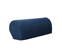 Xlabor - Lot de 2 housses d’accoudoir ajustables en élasthanne - Protège-accoudoirs antidérapants pour chaise, canapé, fauteuil, divan, bleu foncé, taille normale (2 pièces)