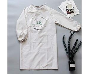 Xlabor Tablier à manches pour parents et enfants Tablier de peinture en tissu imperméable avec poche Tablier de cuisine à bavette Tablier de cuisine Motif B Adulte