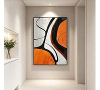 XLDBDLA Impression sur toile d'art abstrait moderne, style italien, coups de pinceau, décoration murale pour salon (40x60cm/sans cadre)
