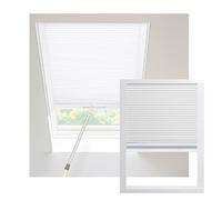 XLIHAWY Stores pour Puits Lumière, Protection UV Contre Les UV avec Tige Traction, Cloison Alvéolaire Étanche pour Portes Et Fenêtres(120x150cm)