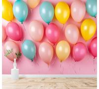 XLMING Papier Peint 3D Beaux Ballons Colorés Originaux Décoratifs | Autocollants Décoratifs Haut de Gamme Adaptés à Tous les Murs Des Restaurants Canapés Salons et Chambres Coucher-400cm×280cm
