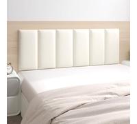 XLSBZ Lot de 2 panneaux muraux 3D, 30 x 40 cm, rembourrage mural, coussin, autocollant, pour chambre à coucher, chambre d'enfant, blanc