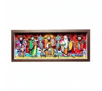 XLWLLNJ 3D Gravure Murale Panneau Sculpture Papier Touche Artisanale Ambiance Festive Finition Raffinée Adapté à la Décoration Maison Chambre Entrée