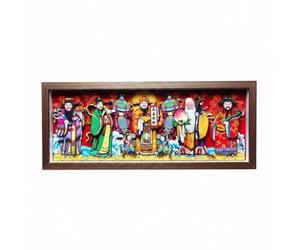 XLWLLNJ 3D Gravure Murale Panneau Sculpture Papier Touche Artisanale Ambiance Festive Finition Raffinée Adapté à la Décoration Maison Chambre Entrée